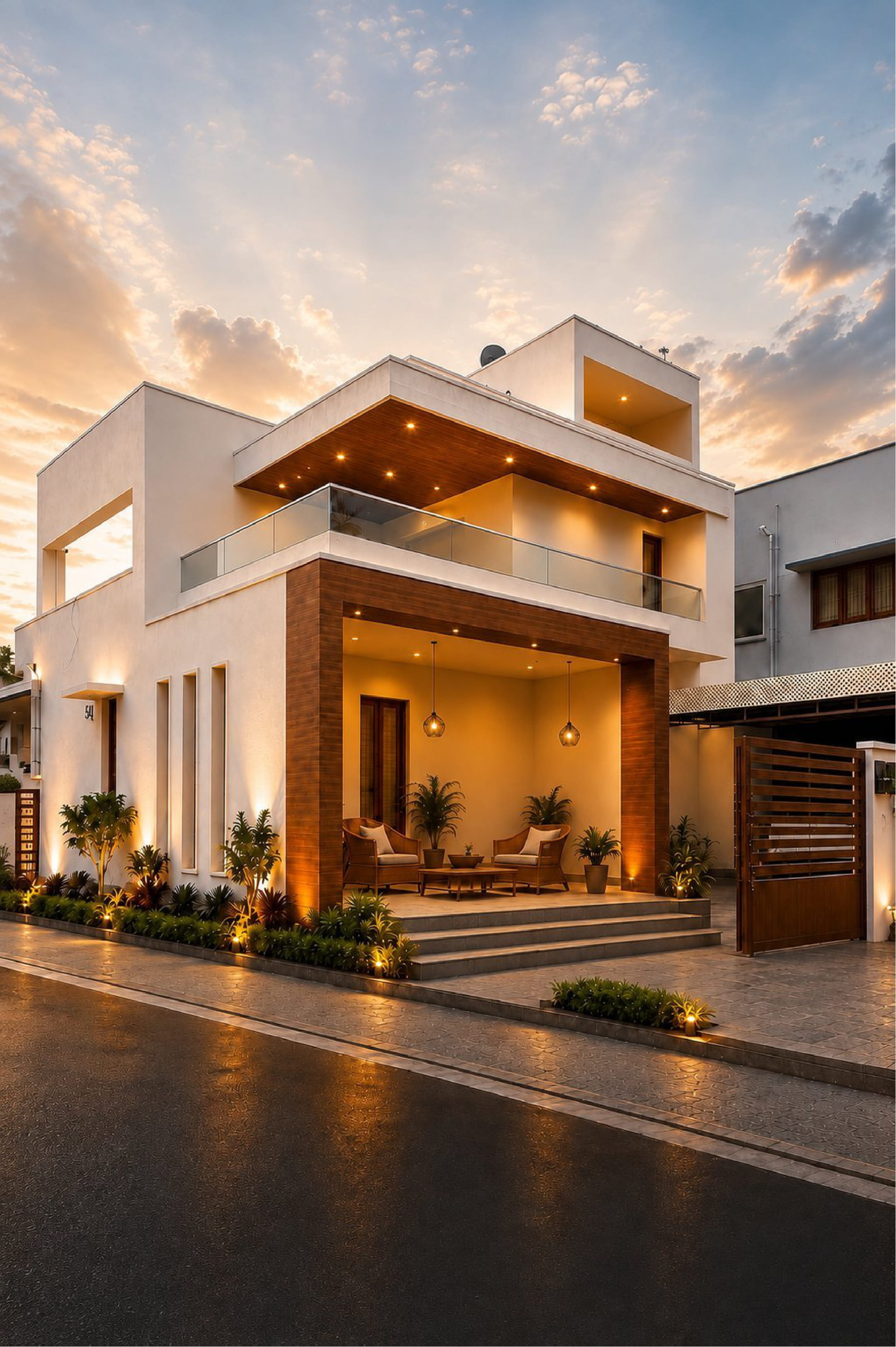 Modern residence by RR Infra Homes