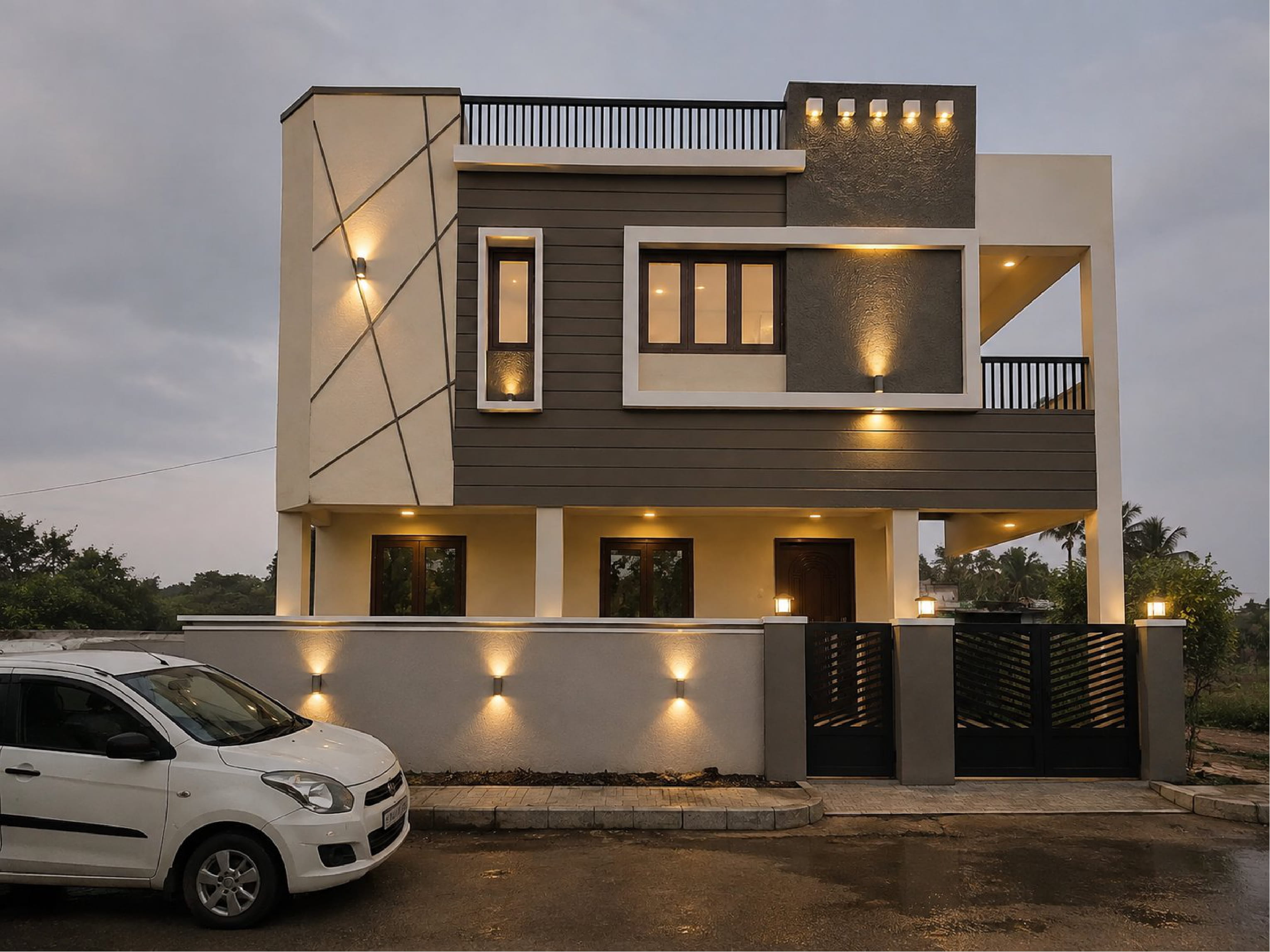 Modern residence by RR Infra Homes
